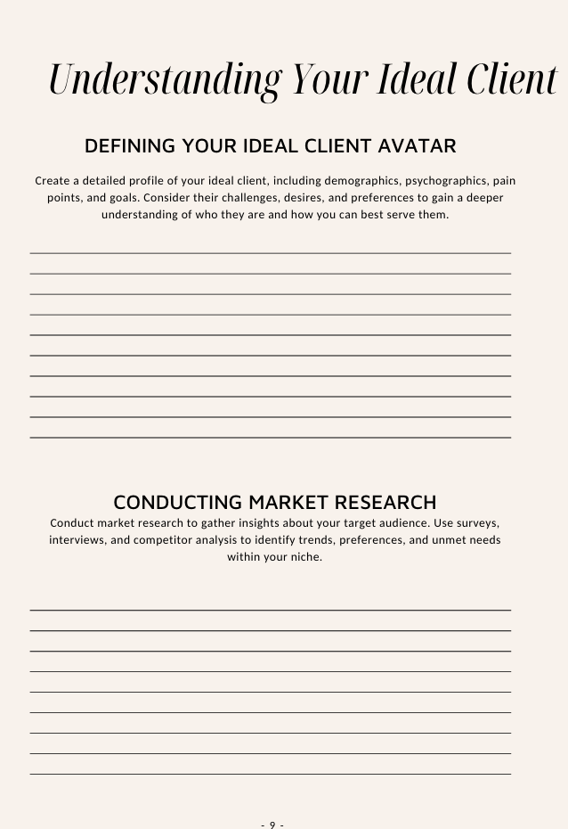 FREE Market Your Business Workbook: Glow with Imani Marketing Guide E-Book